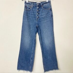 Abercrombie & Fitch Ultra High Rise Crop Wide Leg Jeans 26 2